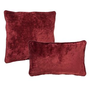 KUSSENSET | 2-delig | Chloe | rood | Hoii | inclusief binnenkussens