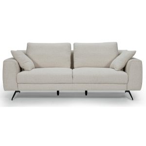 Furnhouse 3-zitsbank Detroit – Crème wit – Stof – 92x217x84 Furnhouse 3-zitsbank Detroit – Crème wit – Stof – 92x217x84