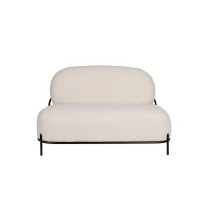 Housecraft Living Polly 2-zitsbank Teddy Ivoor wit/ Beige
