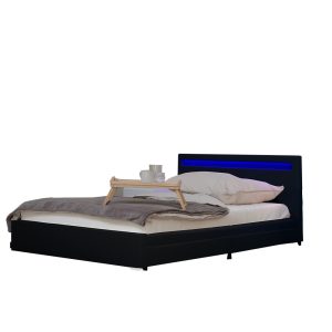 Home Deluxe LED bed NUBE zwart 180 x 200 cm Home Deluxe LED bed NUBE zwart 180 x 200 cm