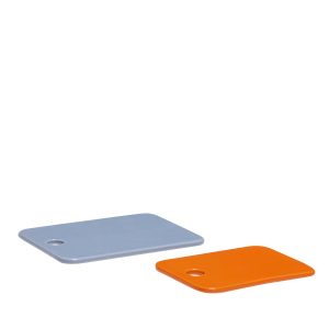 Hübsch keramische borden Amare – steenpoeder – 16x12xh2cm, 20x15xh2cm