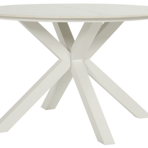Hartman Tuintafel Xander – Wit Keramiek – Ø120x75cm