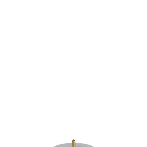 J-Line onderzetter + voet Rond Marmer – steen – wit – 6 stuks