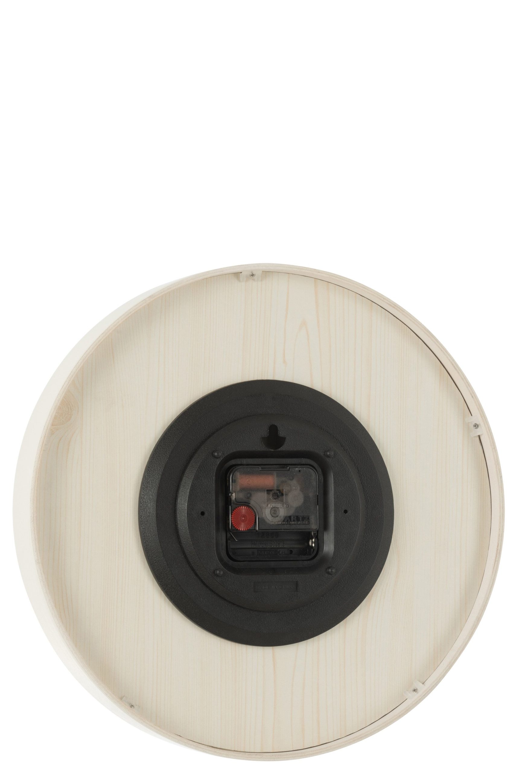 J-Line klok - multiplex/hout - wit - small - Ø 30 cm