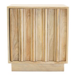 Giga Meubel Nachtkastje Nika – Mangohout – Naturel – 50x40x55cm Giga Meubel Nachtkastje Nika – Mangohout – Naturel – 50x40x55cm