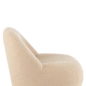 J-Line zetel Teddy Bouclé – textiel – beige