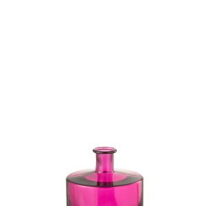 J-Line vaas Fles – glas – roze – small – Ø 21 cm