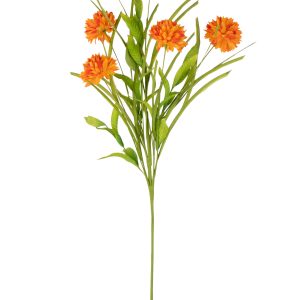 J-Line bloem tak Chrysantemum – kunststof – oranje J-Line bloem tak Chrysantemum – kunststof – oranje