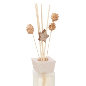 J-Line geurstokjes + droogbloemen – Vanille Zwarte Pepper – Roségoud