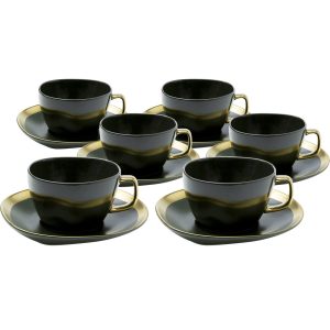 Kare Design Koffiekoppen Vibrations groen (6/Set)