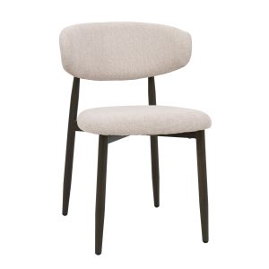 Giga Meubel Eetkamerstoel Alexia – Beige/Brons – Set van 2 Giga Meubel Eetkamerstoel Alexia – Beige/Brons – Set van 2