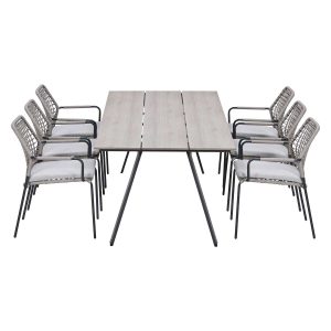 Garden Impressions Tuinset Natas sand 7-delig – Braga tuintafel 220×10 Garden Impressions Tuinset Natas sand 7-delig – Braga tuintafel 220×10