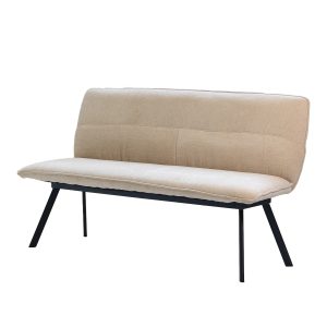 Giga Meubel Eetkamerbank Harper – Taupe Stof – 160x60x88cm