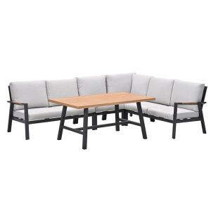Garden Impressions lounge dining set Lissabon valley sand – 5-delig Garden Impressions lounge dining set Lissabon valley sand – 5-delig