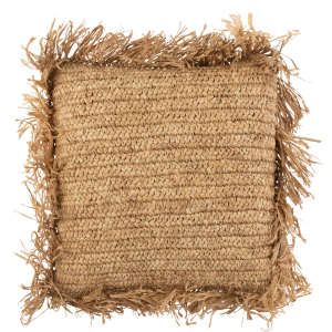 J-Line kussen Vierkant Raffia – jute – naturel – small J-Line kussen Vierkant Raffia – jute – naturel – small