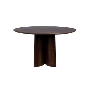 Housecraft Living Balder Eettafel Rond 130 cm Mangohout – Bruin