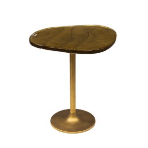 Giga Meubel Bijzettafel Eclipse – Goud Metaal/Glas – 50x42x55cm Giga Meubel Bijzettafel Eclipse – Goud Metaal/Glas – 50x42x55cm