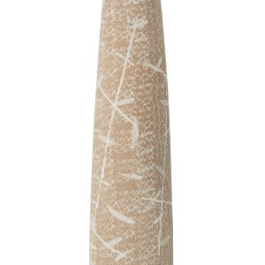 J-Line vaas Dune Smal – keramiek – beige/wit – large – 69.5 cm hoog