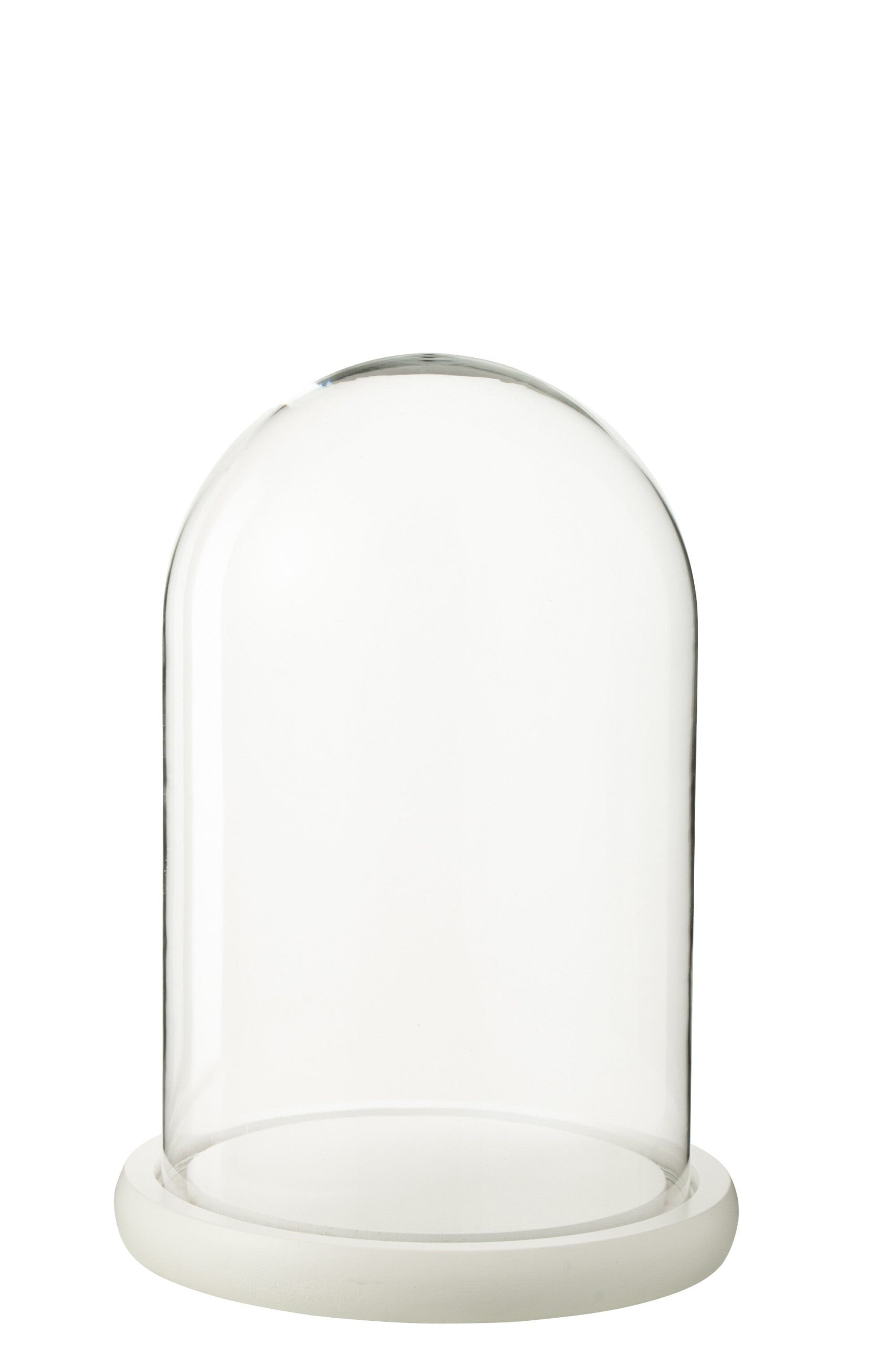 J-Line Decoratieve stolp - glas - wit - medium