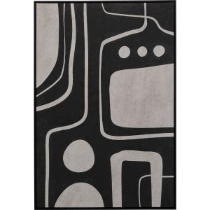 Kare Design Schilderij Artistic 73x113cm zwart