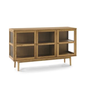 Furnhouse 3-deurs dressoir Svendborg – Natuurlijk eikenhout – MDF, Eik