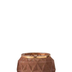 J-Line kaarshouder Bol – glas/fluweel – oker – large – 2 stuks J-Line kaarshouder Bol – glas/fluweel – oker – large – 2 stuks
