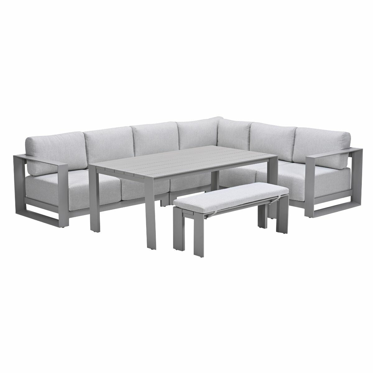 Garden Impressions lounge dining set Malakka taupe - valley sand - 6-d