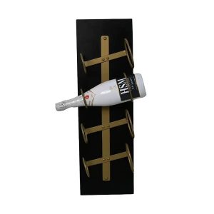 HSM Collection Wijnrek Diabo – wand – 4 flessen – goud