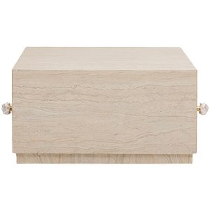 Kare Design Salontafel met lades Travertino 80x60cm Kare Design Salontafel met lades Travertino 80x60cm