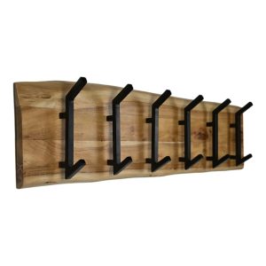 HSM Collection kapstok Acacia – 13 x 26 cm – hout zwart HSM Collection kapstok Acacia – 13 x 26 cm – hout zwart