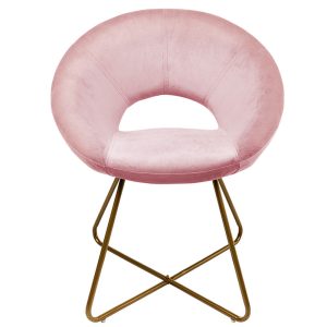 Home Deluxe Fluwelen stoel SELESA Roze
