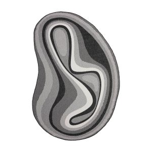 Interieur05 Organisch gevormd buitenkleed Loop Stone Zwart – 240 x 340 Interieur05 Organisch gevormd buitenkleed Loop Stone Zwart – 240 x 340