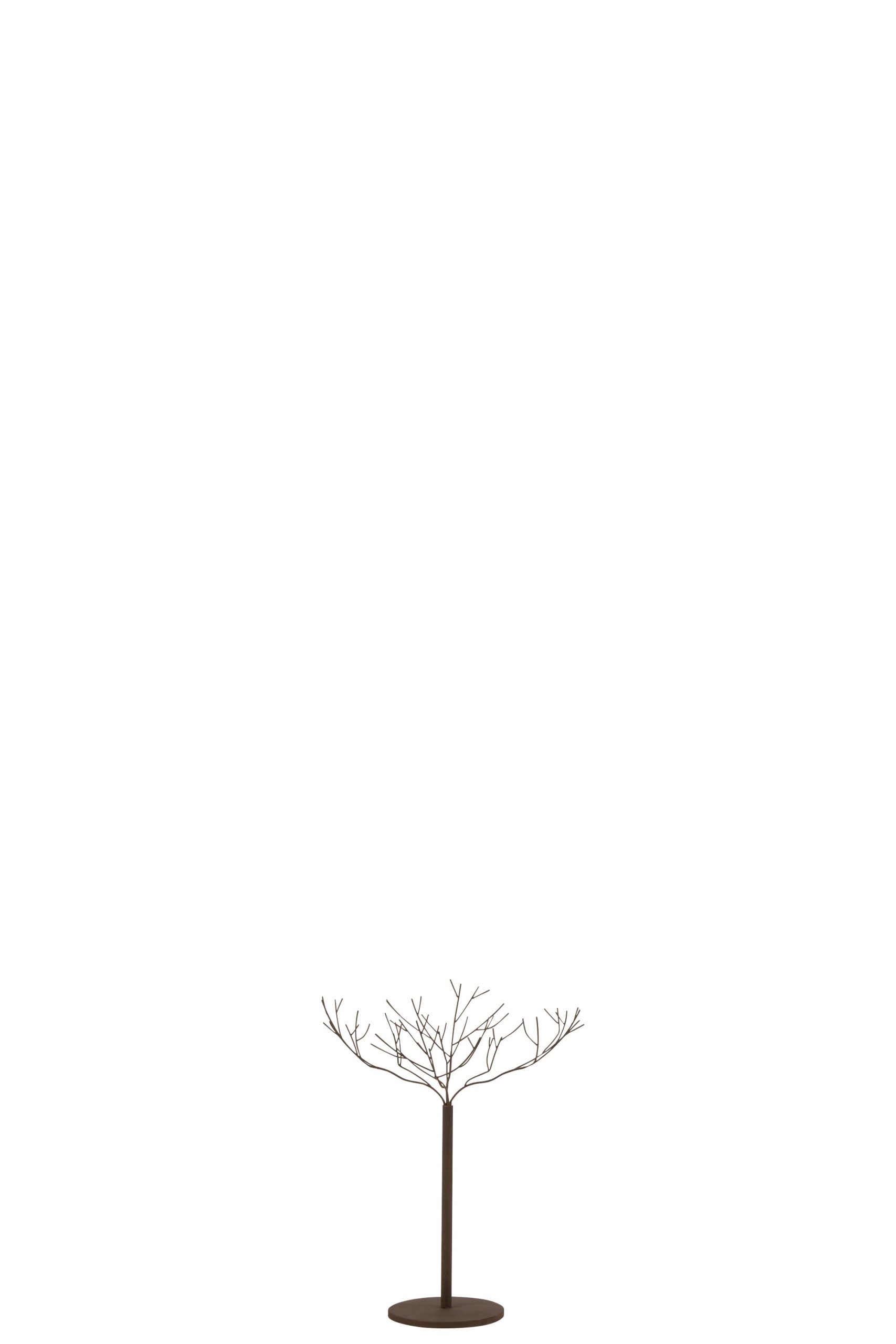 J-Line decoratie Boom - metaal - bruin - small