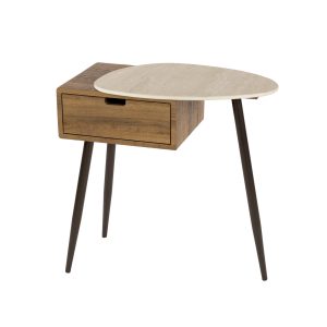 Giga Meubel Nachtkastje Travino Rechts – Hout/Travertin – 60x35x60cm Giga Meubel Nachtkastje Travino Rechts – Hout/Travertin – 60x35x60cm
