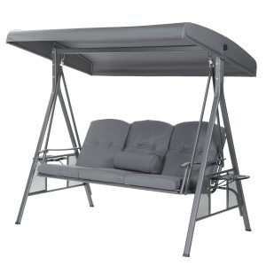 Home Deluxe Hollywood-schommel DESCANSO grijs