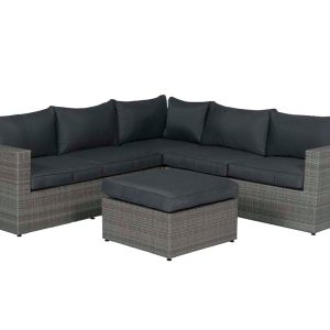 Cayman II lounge set 4-delig – organic grey/antraciet Cayman II lounge set 4-delig – organic grey/antraciet