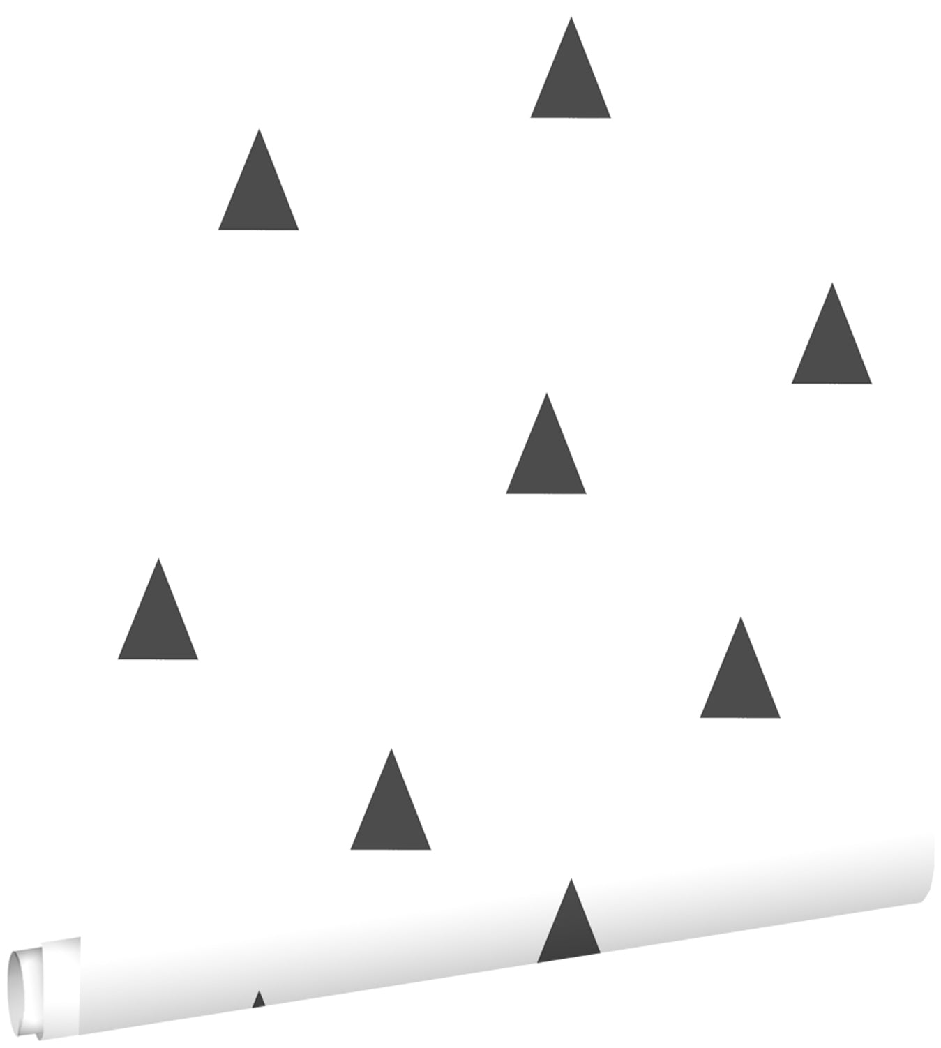 ESTAhome behang grafische driehoeken zwart en wit - 53 cm x 10.05 m -
