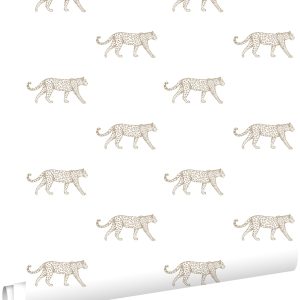 ESTAhome behang panters wit en beige – 53 cm x 10.05 m – 139771 ESTAhome behang panters wit en beige – 53 cm x 10.05 m – 139771