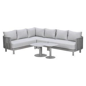 Garden Impressions Loungeset Andong hoek 6-delig – taupe Garden Impressions Loungeset Andong hoek 6-delig – taupe