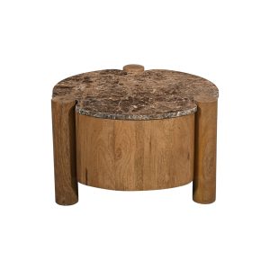 Giga Meubel Salontafel Maeve – Rond – Marmer – 60cm