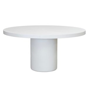 Giga Meubel Tuintafel Eden – Rond 150cm – Wit Eco Composiet – Betonloo Giga Meubel Tuintafel Eden – Rond 150cm – Wit Eco Composiet – Betonloo