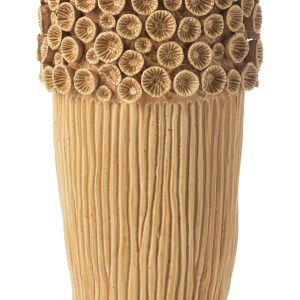 J-Line vaas Koraal Hoog – keramiek – geel – large – 56.5 cm hoog