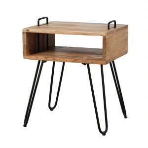 Giga Meubel Nachtkastje Quadro – Naturel Acaciahout – 40x34x48cm Giga Meubel Nachtkastje Quadro – Naturel Acaciahout – 40x34x48cm