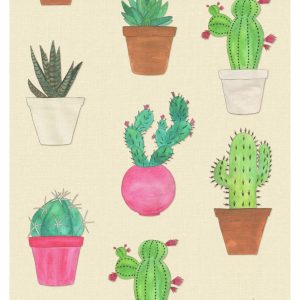 ESTAhome XXL behang cactussen groen, roze en beige – 50 x 900 cm – 158 ESTAhome XXL behang cactussen groen, roze en beige – 50 x 900 cm – 158