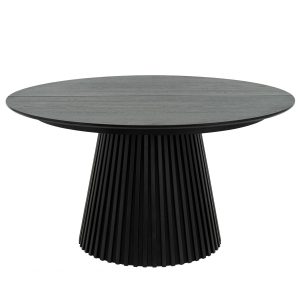 Furnhouse uitschuifbare eettafel Svendborg – Zwart – Ø 140/240×140 cm Furnhouse uitschuifbare eettafel Svendborg – Zwart – Ø 140/240×140 cm