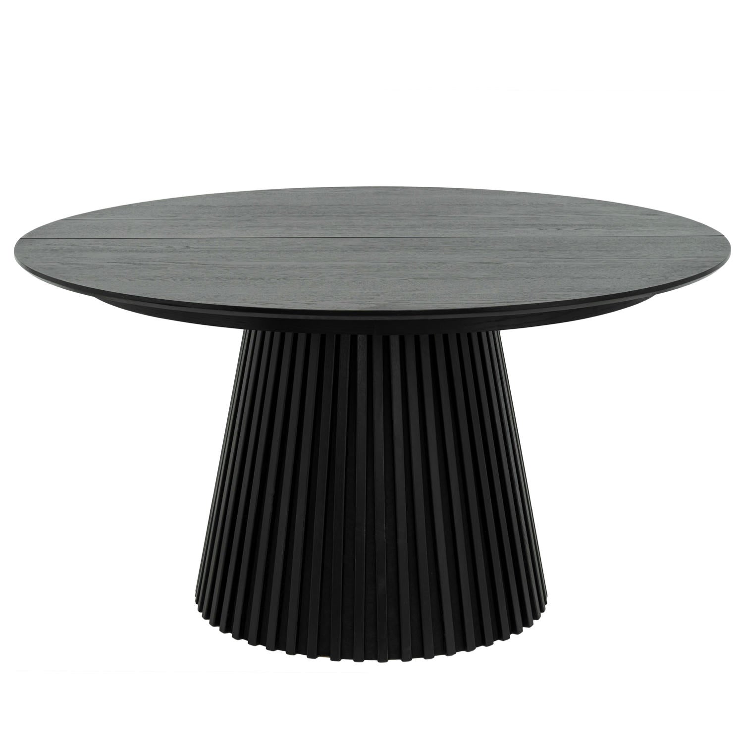 Furnhouse uitschuifbare eettafel Svendborg - Zwart - Ø 140/240x140 cm