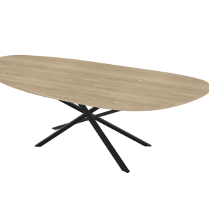 Firma Hout & Staal eettafel Leaf Mikado – matte lak – 220*100cm
