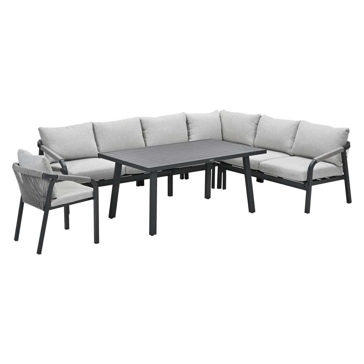 Garden Impressions lounge dining set Tarera donker grijs - 6-delig - i