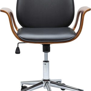 Kare Design Draaibare Bureaustoel Patron walnoot