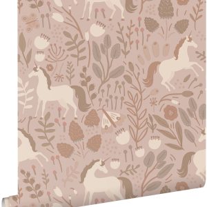ESTAhome behang unicorns oudroze – 53 cm x 10.05 m – 139876 ESTAhome behang unicorns oudroze – 53 cm x 10.05 m – 139876